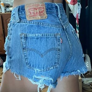 Distressed Vintage Levi 501 shorts